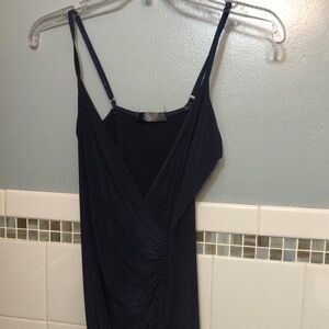 Women’s Navy blue spaghetti strapped after 6 dress. Size 4.